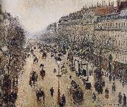 Camille Pissarro the morning the streets of oil painting reproduction